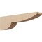 Ekena Millwork 5"W x 30"D x 10"H Thin Crestline Rough Cedar Woodgrain TimberThane Corbel, Primed Tan CORUR05X30X10CRERCPR - alternate 1